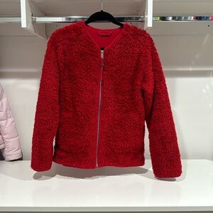 Red Lululemon Teddy Zip Up